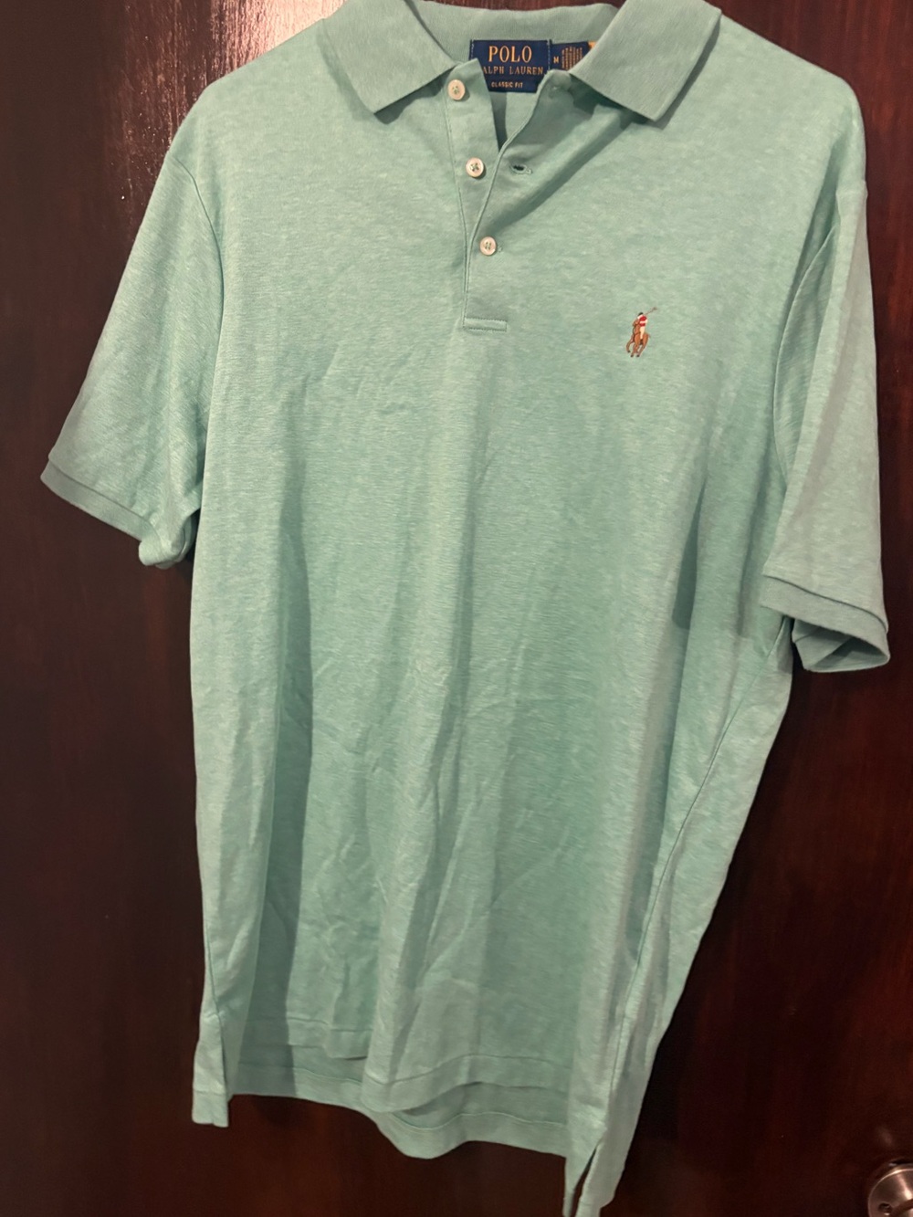 Bundle 3 for $25. Polo by Ralph Lauren Seafoam Green Polo Shirt. Size M.
